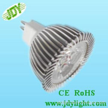Best heat dissipation DC12V MR16 LED spot light 3W